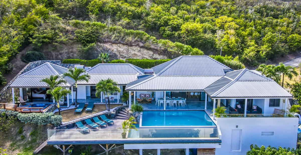 A louer villa vue mer Mont Vernont Saint Martin_ Vue d'ensemble - 4